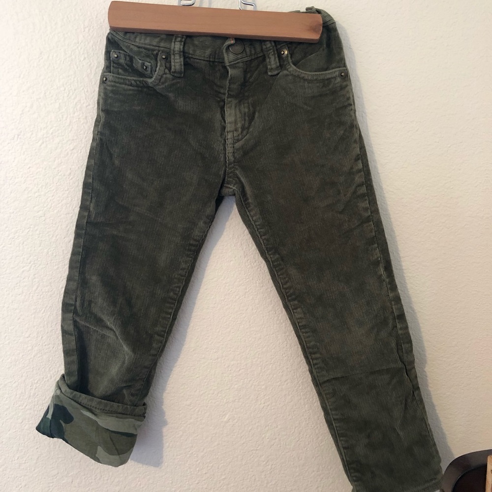 Cute Olive Green Camo Lined Cords